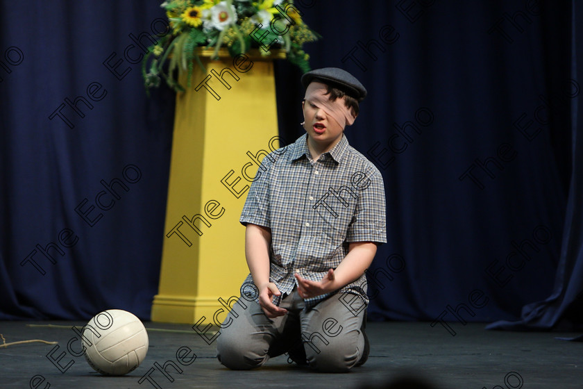 Feis22022018Thu41 
 41
Michael Dineen and Luke OSullivan performing The Goalkeepers Revenge.
 Speech and Drama Classes: 310: The Peg Hallahan Perpetual Trophy Dramatic Duo 14 Years and Under Feis Maiti 92nd Festival held in Fr. Mathew Hall. EEjob 22/02/2018 Picture: Gerard Bonus.