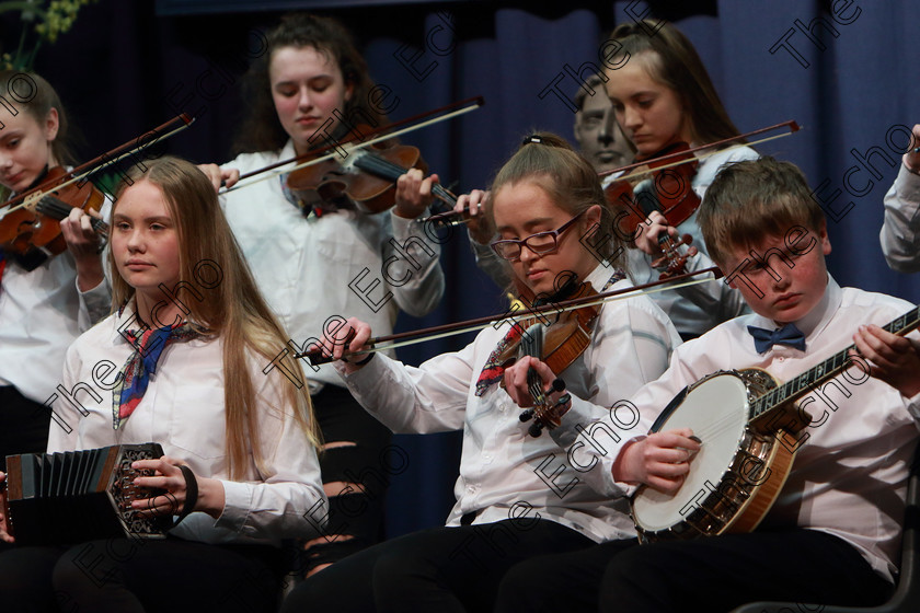 Feis04042019Thu41 
 40~42
Midleton Comhaltas U14.

Class: 551: Grupa Ceoil Corn Evening Echo 14 Bliana DAois N Faoina

Feis Maiti 93rd Festival held in Fr. Mathew Hall. EEjob 04/04/2019. Picture: Gerard Bonus