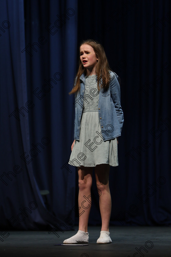 Feis22022018Thu06 
 6
Emer Bradley from Blackrock giving a winning performance.
 Speech and Drama Classes: 363: Solo Verse Speaking Girls 12 Years and Under Section 1
Feis Maiti 92nd Festival held in Fr. Mathew Hall. EEjob 22/02/2018 Picture: Gerard Bonus.