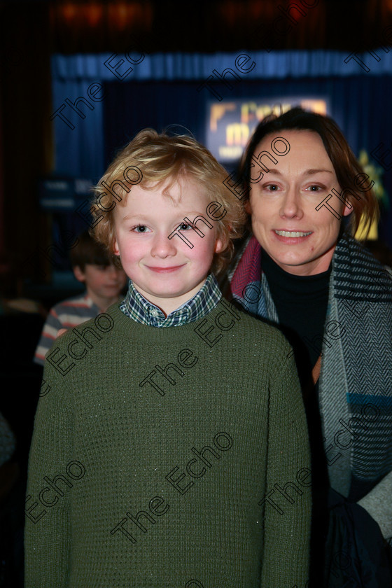 Feis24022018Sat65 
 65
Performer Cormac Murphy with his mum Steph from Waterfall.
 Speech and Drama Class: 381: Solo Verse Speaking Boys 8 Years and Under Section 2 Feis Maiti 92nd Festival held in Fr. Mathew Hall. EEjob 24/02/2018 Picture: Gerard Bonus.