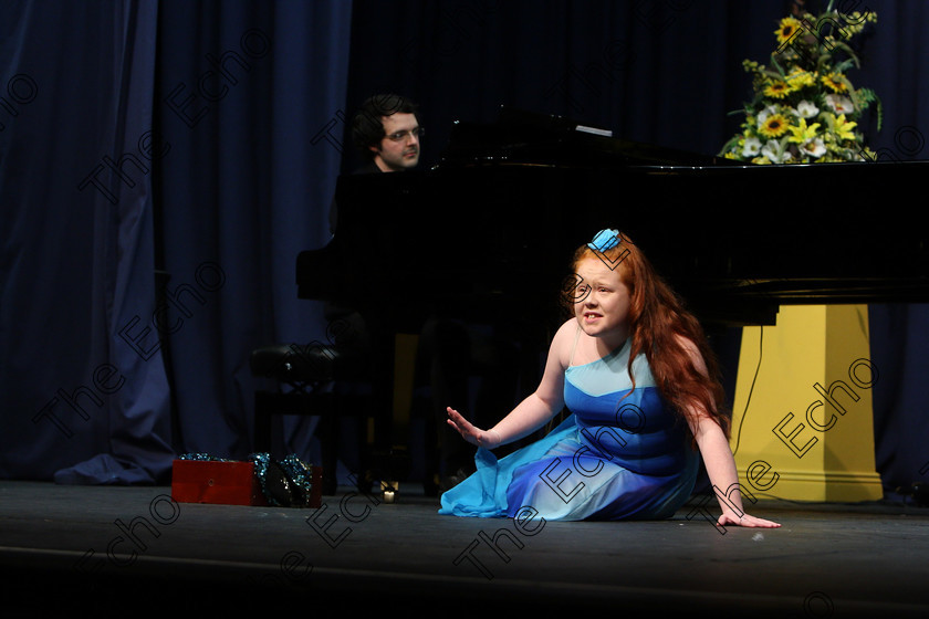 Feis07032018Wed29 
 29
Katie Healy performing Part of Your World from The Little Mermaid with Accompanist tom doyle.
 Singing and School Choirs Class: 112: The C.A.D.A. Perpetual Trophy Solo Action Song 14 Years and Under Section 1 Feis Maiti 92nd Festival held in Fr. Mathew Hall. EEjob 06/03/2018 Picture: Gerard Bonus.