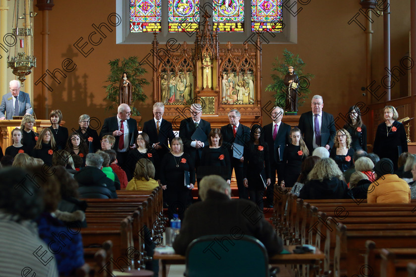 Feis0302109Sun31 
 31~33
Castlemartyr Choir singing Linden Lea Conducted by Toms O Tuama.

Class: 79: The Holy Trinity Perpetual Cup Chamber Choirs Two Contrasting Songs.

Feis Maiti 93rd Festival held in Fr. Matthew Hall. EEjob 03/02/2019. Picture: Gerard Bonus.