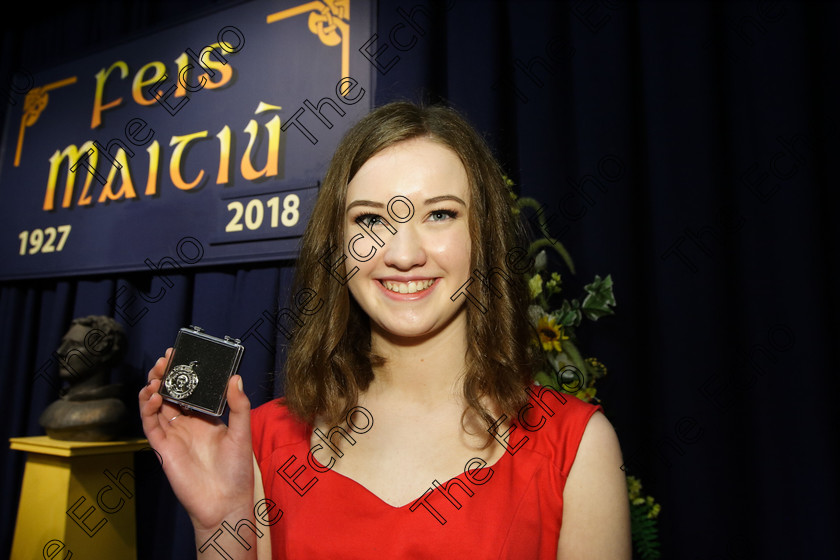 Feis26032018Mon78 
 78
Silver Medallist Cliona Gallagher from Blackrock.
 Speech and Drama Class: 111: The Edna McBirney Memorial Perpetual Cup Solo Action Song 16 Years and Under Section 1 An action song of own choice Feis Maiti 92nd Festival held in Fr. Mathew Hall. EEjob 26/03/2018 Picture: Gerard Bonus