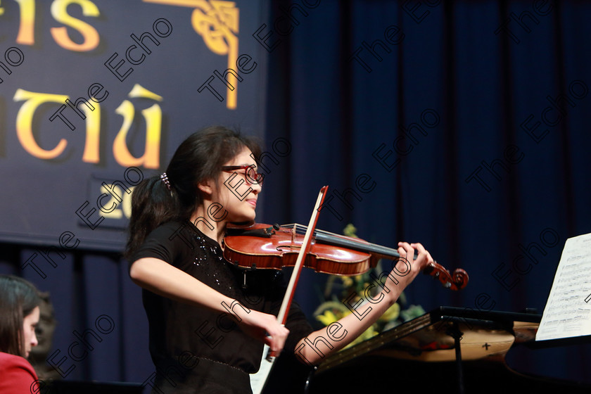 Feis0702109Thu15 
 15~16
Megan Chan from Blackrock giving a Cup and Bursary performance of Wyeniawski violin Concerto no.2, 1st movement.

Class: 141: The Br. Paul ODonovan Memorial Perpetual Cup and Bursary Bursary Value 500 Sponsored by the Feis Maiti Advanced Recital Programme 17Years and Under An Advanced Recital Programme.

Feis Maiti 93rd Festival held in Fr. Matthew Hall. EEjob 07/02/2019. Picture: Gerard Bonus