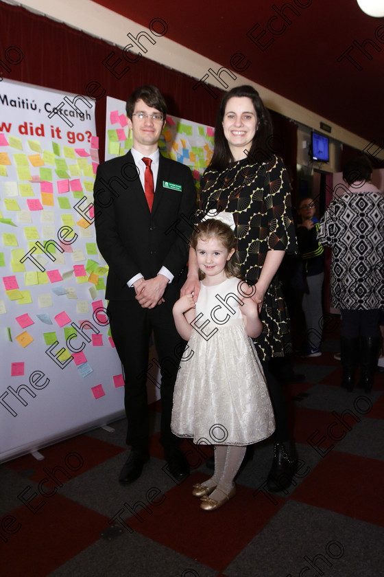 Feis27032018Tue11 
 11
Performers Emily Lynch from Glanmire with Accompanist Michael Young and her mother Cliona Moroney.
 Singing Class: 55: Girls Solo Singing 9 Years and Under Feis Maiti 92nd Festival held in Fr. Mathew Hall. EEjob 27/03/2018 Picture: Gerard Bonus