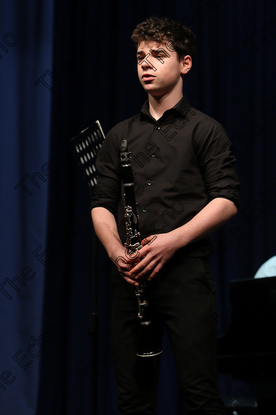 Feis09022018Fri49 
 49
Diarmaid Desmond introducing his recital.
 Instrumental Music Class: 212: Woodwind Solo16 Years and Under Feis Maiti 92nd Festival held in Fr. Mathew Hall. EEjob 09/02/2018 Picture: Gerard Bonus.