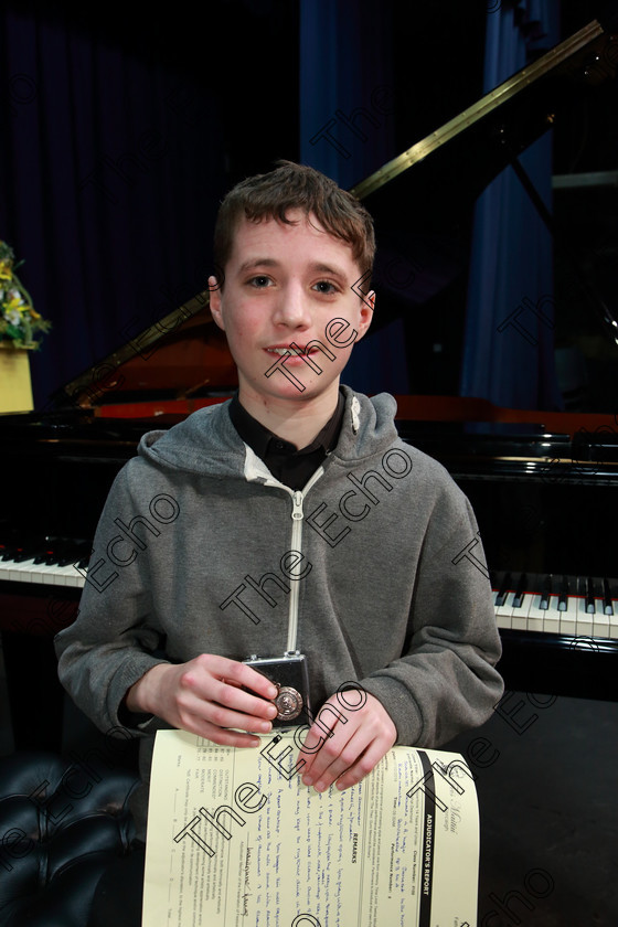 Feis0702109Thu05 
 5
Bronze Medallist Fearghal Desmond from Douglas Adjudicator was pleased with his presentation of Scarlatti Good style & pace.

Class: 159: The Maud OHanlon Perpetual Cup Piano Repertoire 14Yearsand Under A Programme of contrasting style and period, time limit 12 minutes.

Feis Maiti 93rd Festival held in Fr. Matthew Hall. EEjob 07/02/2019. Picture: Gerard Bonus