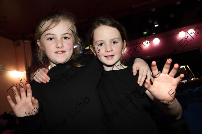 Feis29032019Fri54 
 54
Penny OKeeffe and Hannah Crowley from Ellis Stage School, Passage West.

Class: 469: The Thomas OConnell Memorial Perpetual Cup Group Mime 9 Years and Under choice of (a) A Walk in the Park(c) Hide and Seek (b) The Fun Fair(d) Lets Build a Snowman.

Feis Maiti 93rd Festival held in Fr. Mathew Hall. EEjob 29/03/2019. Picture: Gerard Bonus