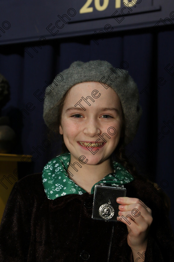 Feis16032018Fri41 
 41
Silver Medallist Sophia Newell from Fermoy for her performance of Kinder Transport .
 Speech and Drama Class: 328: The Fr. Nessan Shaw Memorial Perpetual Cup Dramatic Solo 10 Years and Under Section 3 Feis Maiti 92nd Festival held in Fr. Mathew Hall. EEjob 16/03/2018 Picture: Gerard Bonus.