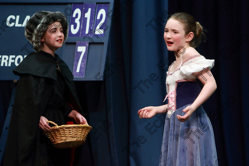 Feis26032019Tue20 
 19~21
Mary Claire OConnell and Faye Terry from Togher and Wilton Giving a 3rd place performance of Snow White

Class: 312: Dramatic Duo 10 Years and Under Section 1, A Duo Scene not exceeding 5minutes.

Feis Maiti 93rd Festival held in Fr. Mathew Hall. EEjob 26/03/2019. Picture: Gerard Bonus