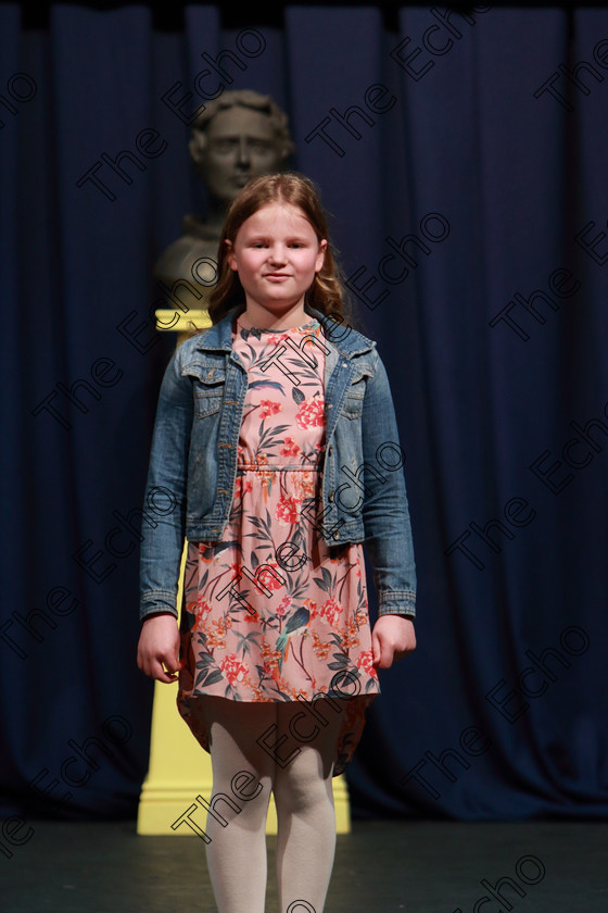 Feis23032019Sat21 
 21
Isabelle Ray from Donnybrooke performing.

Class: 367: Solo Verse Speaking Girls 8Years and Under Section 3 Either: Breakdown Jean Kenward or The Haunted House John Foster.

Feis Maiti 93rd Festival held in Fr. Mathew Hall. EEjob 23/03/2019. Picture: Gerard Bonus.