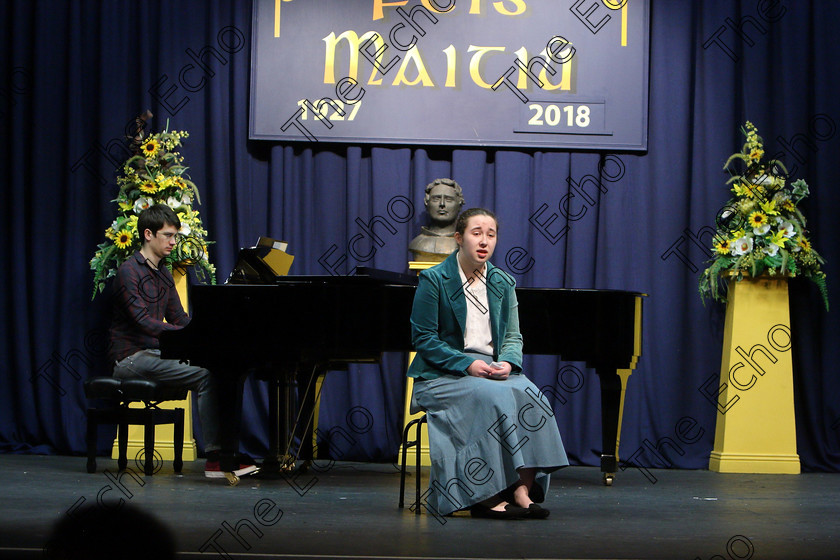 Feis26032018Mon67 
 67
Caoimhe Healy singing All That Matters.
 Speech and Drama Class: 111: The Edna McBirney Memorial Perpetual Cup Solo Action Song 16 Years and Under Section 1 An action song of own choice Feis Maiti 92nd Festival held in Fr. Mathew Hall. EEjob 26/03/2018 Picture: Gerard Bonus