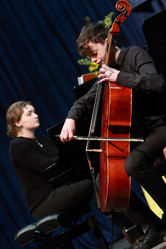 Feis0502109Tue32 
 31~32
Eoin Quirke performing accompanied by Ellen Jansson.

Class: 232: The Houlihan Memorial Perpetual Cup String Repertoire 14 Years and Under Programme of contrasting style and period, time limit 12 minutes.

Feis Maiti 93rd Festival held in Fr. Matthew Hall. EEjob 05/02/2019. Picture: Gerard Bonus