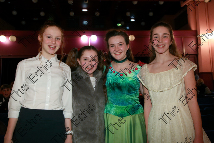 Feis22022018Thu62 
 62
Orla Gleeson, Isobelle Murphy, Laoise Greally and Rebekah McKeown from Bishopstown, Togher City Centre and Cobh.
 Speech and Drama Classes: 310: The Peg Hallahan Perpetual Trophy Dramatic Duo 14 Years and Under Feis Maiti 92nd Festival held in Fr. Mathew Hall. EEjob 22/02/2018 Picture: Gerard Bonus.