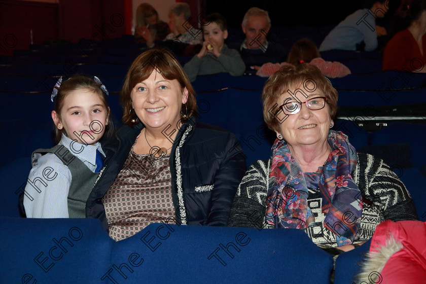 Feis0402109Mon01 
 1
Performer Sophie Lavananta from Carrigaline with her mother Rosemary Lee and Grandmother Marie Lee.

Class: 242: Violin Solo 8 Years and Under (a) CarsePetite Reverie (Classical Carse Bk.1) (b) Contrasting piece not to exceed 2 minutes.

Feis Maiti 93rd Festival held in Fr. Matthew Hall. EEjob 04/02/2019. Picture: Gerard Bonus