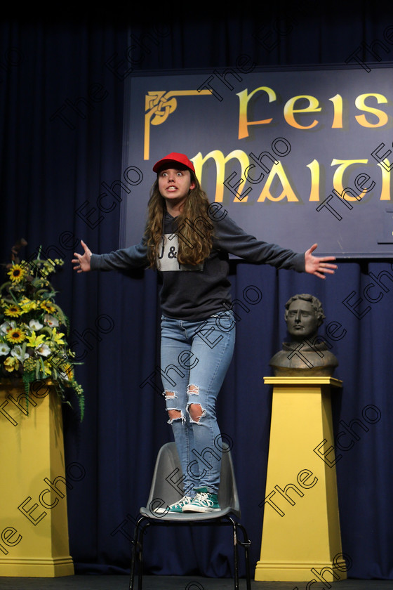 Feis26022018Mon44 
 43~44
Aoife Purkiss from Carrigaline performed The Real Queen of Hearts.
 Speech and Drama Class: 325: The Kilbrogan Perpetual Cup and Musgrave Ltd. Bursary Bursary Value 130 Dramatic Solo 17 Years and Under Feis Maiti 92nd Festival held in Fr. Mathew Hall. EEjob 26/02/2018 Picture: Gerard Bonus.