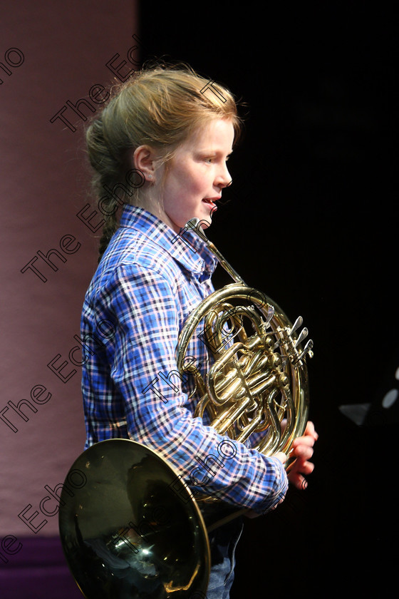 Feis06022018Tue03 
 3
Ella McCarthy from Rochestown introducing her programme on the French Horn.
 Instrumental Music Class: 205: Brass Solo 12 Years and Under Feis Maiti 92nd Festival held in Fr. Mathew Hall. EEjob 05/02/2018 Picture: Gerard Bonus.