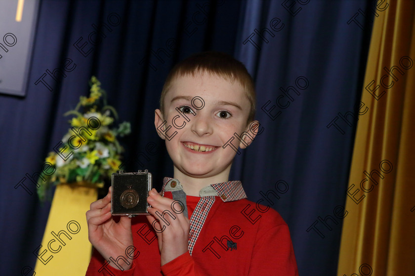 Feis20032018Tue35 
 35
Bronze Medallist Calum Somers from Rathcormac.
 Speech and Drama Class: 329: Dramatic Solo 8 Years and Under Feis Maiti 92nd Festival held in Fr. Mathew Hall. EEjob 20/03/2018 Picture: Gerard Bonus