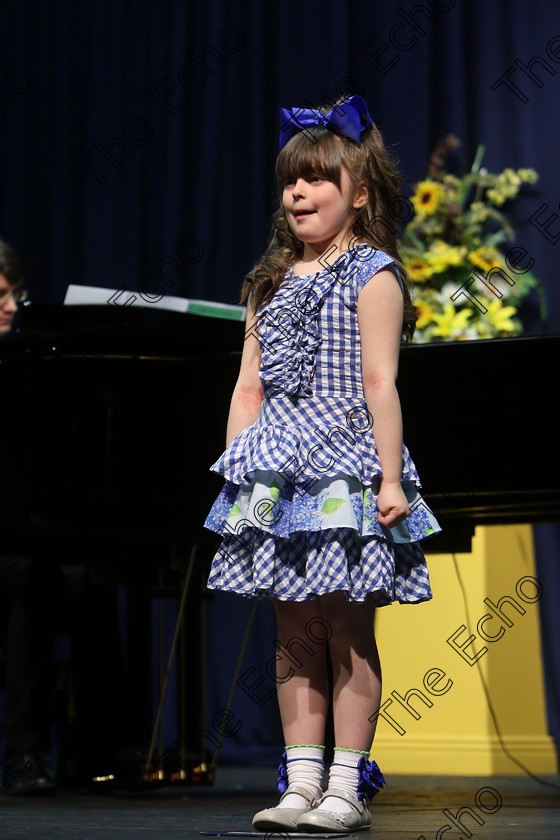 Feis27032018Tue26 
 26~27
Silver Medal Performance from Layla Rose OShea backed by Accompanist Michael Young.
 Singing Class: 56: 7 Years and Under Crawley The Penguin Dance Feis Maiti 92nd Festival held in Fr. Mathew Hall. EEjob 27/03/2018 Picture: Gerard Bonus