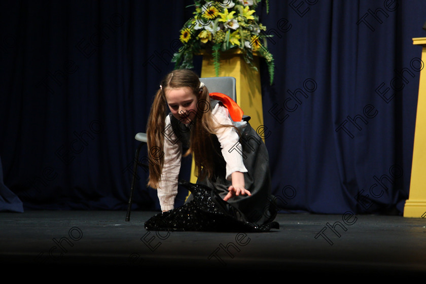 Feis14032018Wed26 
 25~26
Molly McDaid performing The Worst Witch.
 Speech and Drama Class: 328: The Fr. Nessan Shaw Memorial Perpetual Cup Dramatic Solo 10 Years and Under Section1Feis Maiti 92nd Festival held in Fr. Mathew Hall. EEjob 14/03/2018 Picture: Gerard Bonus.