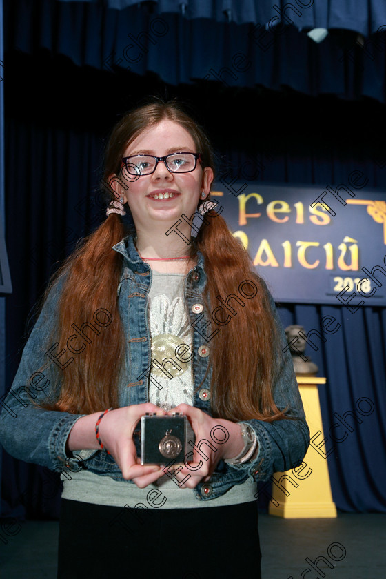 Feis20022018Tue32 
 32
Bronze Medallist, Siobhn Carter from Bishopstown.
 Speech and Drama Class: 364: Girls 11 Years and Under Section 1 Feis Maiti 92nd Festival held in Fr. Mathew Hall. EEjob 20/02/2018 Picture: Gerard Bonus.