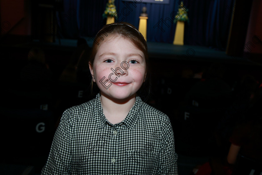 Feis24022018Sat07 
 7
Performer Chloe Walsh from Passage West.
 Speech and Drama Class: 367: Solo Verse Speaking Girls 8 Years and Under Section 2 Feis Maiti 92nd Festival held in Fr. Mathew Hall. EEjob 24/02/2018 Picture: Gerard Bonus.