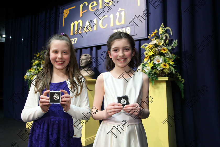 Feis26032019Tue39 
 39
Silver Medalists Ava ODriscoll and Mairead Stapleton from Ovens

Class: 312: Dramatic Duo 10 Years and Under Section 1, A Duo Scene not exceeding 5minutes.

Feis Maiti 93rd Festival held in Fr. Mathew Hall. EEjob 26/03/2019. Picture: Gerard Bonus