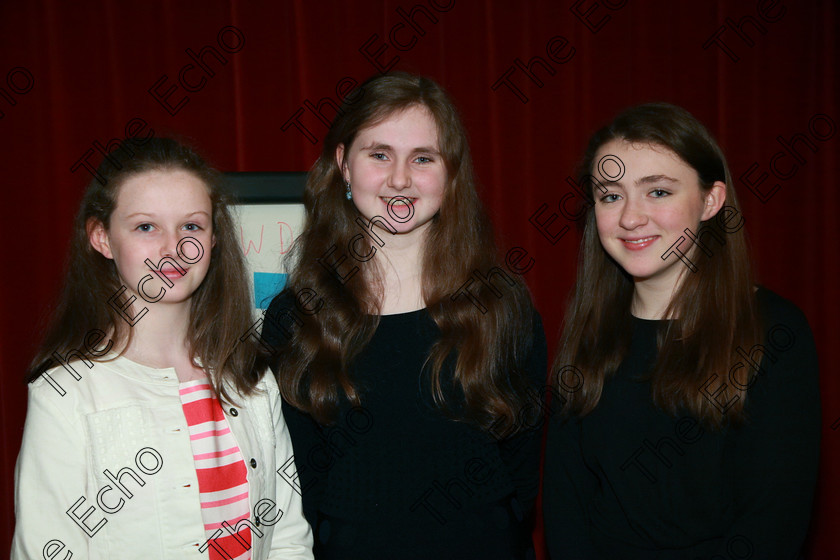 Feis31012018Wed10 
 10
Performers; Ellen OConnell, Emily Fitzgerald OHalloran and Faustyna Long from St. Aloysius College Carrigtwohill.
 Class: 164: Piano Solo 14 years and under. Feis Maiti 92nd Festival held in Fr. Matthew Hall. EEjob 31/01/2018 Picture: Gerard Bonus