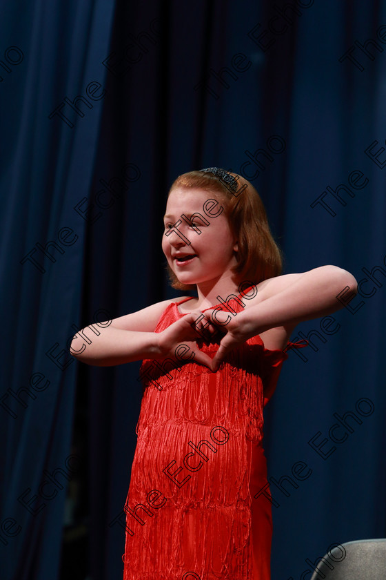 Feis01032019Fri27 
 27
3rd place performance from Grace Moynihan from Douglas singing Good Morning.

Class: 114: The Henry OCallaghan Memorial Perpetual Cup Solo Action Song 10 Years and Under Section 2 An action song of own choice.

Feis Maiti 93rd Festival held in Fr. Mathew Hall. EEjob 01/03/2019. Picture: Gerard Bonus