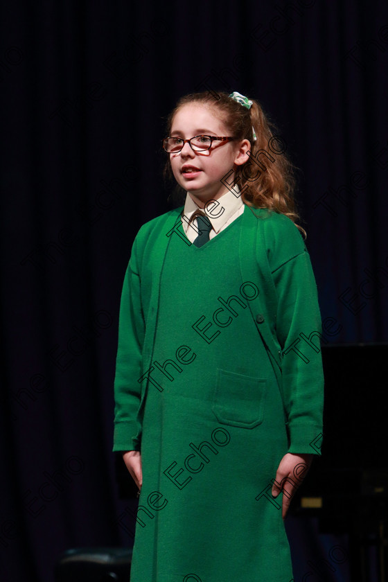 Feis28032019Thu03 
 3
Colette Burke performing.

Class: 365: Solo Verse Speaking Girls 10Years and Under Section 4 Either: Meeting Rachel Field or Wanted A Witches Cat Shelagh McGee.

Feis Maiti 93rd Festival held in Fr. Mathew Hall. EEjob 28/03/2019. Picture: Gerard Bonus