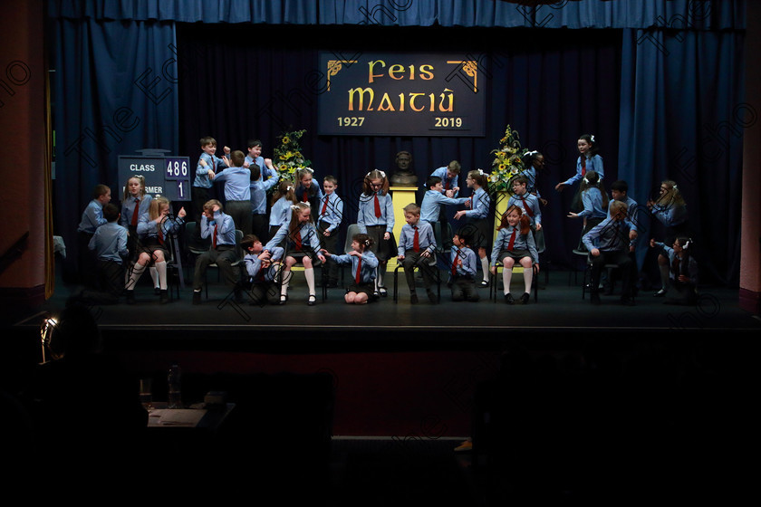 Feis13032019Wed09 
 6~10
Ovens 4th Class performing.

Feis Maiti 93rd Festival held in Fr. Mathew Hall. EEjob 13/03/2019. Picture: Gerard Bonus. 
Class: 486Action Verse The William OSullivan Memorial Perpetual Cup4thClass (a) Skeleton House Laurence Smith (b) Own Choice.1