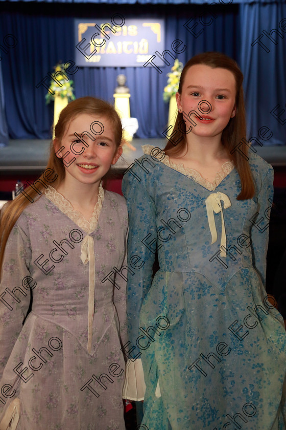 Feis22032019Fri51 
 51
Performers Sophia Herlihy and Saoirse McHugh from Ballinhassig and Bishopstown.

Class: 311: Dramatic Duo12 Years and Under Section 2 A Dramatic Scene not exceeding 8minutes.

Feis Maiti 93rd Festival held in Fr. Mathew Hall. EEjob 22/03/2019. Picture: Gerard Bonus.