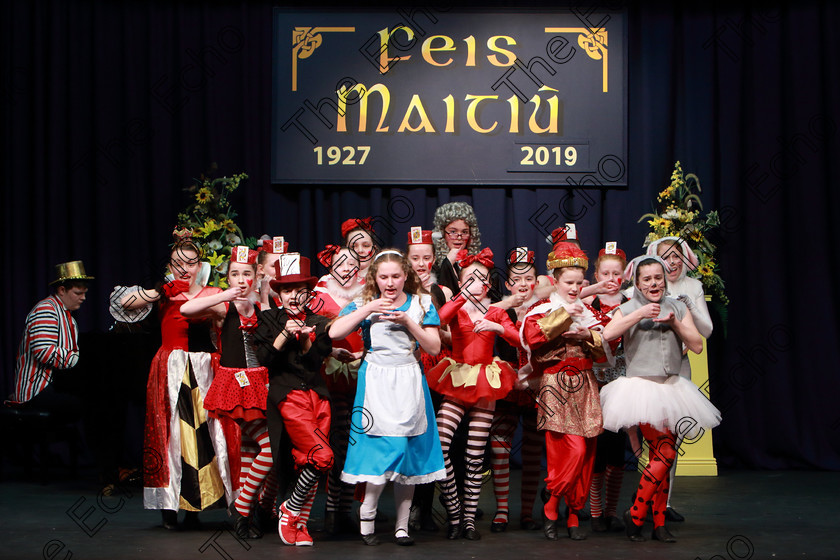 Feis12022019Tue53 
 49~53
CADA Performing Arts presenting Alice in the underworld.

Class: 102: The Juvenile Perpetual Cup Group Action Songs 13 Years and Under A programme not to exceed 10minutes.

Feis Maiti 93rd Festival held in Fr. Mathew Hall. EEjob 12/02/2019. Picture: Gerard Bonus