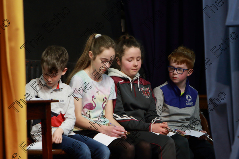 Feis05042019Fri29 
 29
Performers waiting backstage.

Class: 567: Feadg Stain 12 Bliana DAois N Faoina Dh phort eagsla.

Feis Maiti 93rd Festival held in Fr. Mathew Hall. EEjob 05/04/2019. Picture: Gerard Bonus