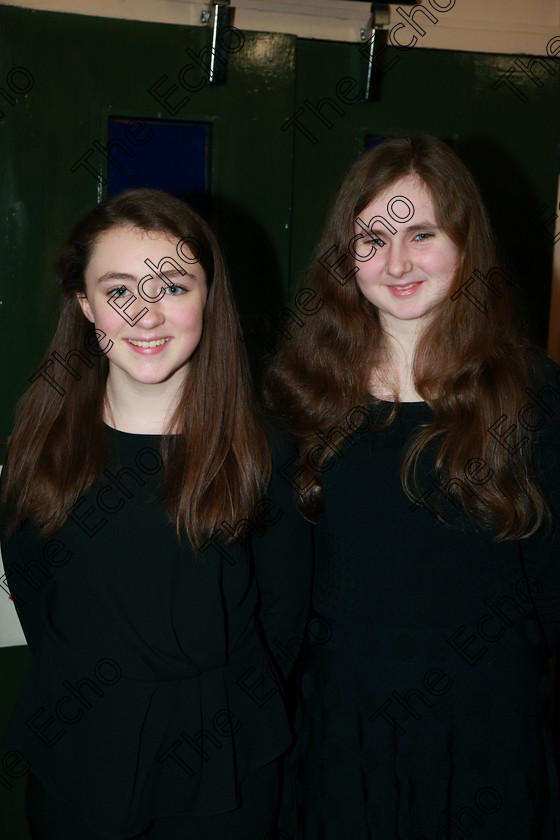 Feis31012018Wed08 
 8
Performers; Faustyna Long and Emily Fitzgerald-OHalloran from Ballyvolane and Midleton.
 Class: 164: Piano Solo 14 years and under. Feis Maiti 92nd Festival held in Fr. Matthew Hall. EEjob 31/01/2018 Picture: Gerard Bonus