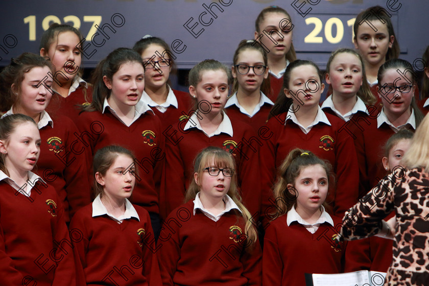 Feis27022019Wed44 
 43~45
Loreto 1st Year A. singing Shadow March conducted by Sharon Glancy.

Class: 83: The Loreto Perpetual Cup Secondary School Unison Choirs

Feis Maiti 93rd Festival held in Fr. Mathew Hall. EEjob 27/02/2019. Picture: Gerard Bonus