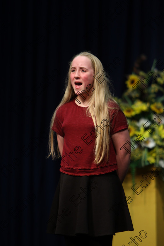 Feis20022018Tue09 
 9
Eibhlin OFlynn performing.
 Speech and Drama Class: 364: Girls 11 Years and Under Section 1 Feis Maiti 92nd Festival held in Fr. Mathew Hall. EEjob 20/02/2018 Picture: Gerard Bonus.