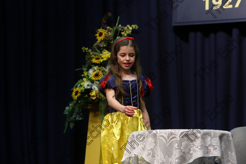 Feis20032018Tue24 
 23~24
Kate Hayes performing The Magic Mirror from Snow White.
 Speech and Drama Class: 329: Dramatic Solo 8 Years and Under Feis Maiti 92nd Festival held in Fr. Mathew Hall. EEjob 20/03/2018 Picture: Gerard Bonus