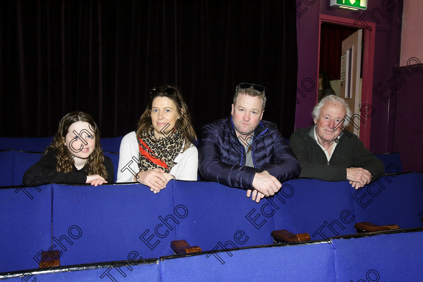 Feis24032018Sat18 
 18 
Ella Harty from Blackrock with her parents Marie and James and Granddad Paul.
 Speech and Drama Prose Reading 12 Years and Under; 15 Years and Under; 16 Years and Over Feis Maiti 92nd Festival held in Fr. Mathew Hall. EEjob 24/03/2018 Picture: Gerard Bonus