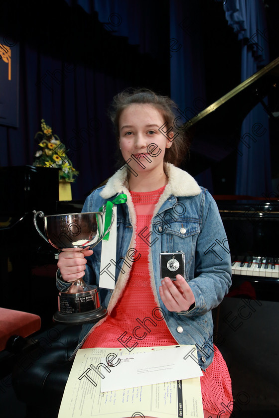 Feis0702109Thu06 
 6
Cup winner and Silver Medallist Aoife ODonovan from Douglas the Adjudicator was pleased with her Beethoven Very well shaped & dynamics.

Class: 159: The Maud OHanlon Perpetual Cup Piano Repertoire 14Yearsand Under A Programme of contrasting style and period, time limit 12 minutes.

Feis Maiti 93rd Festival held in Fr. Matthew Hall. EEjob 07/02/2019. Picture: Gerard Bonus