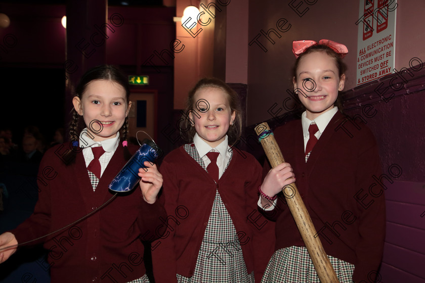 Feis12042018Thu29 
 29
Nicole Dawidowicz, Addison Murray and Eva Kordiv from St. Joseph Girls Choir Clonakilty 
 Singing Class: 84: The Sr. M. Benedicta Memorial Perpetual Cup Primary School Unison Choirs Section 1 Feis Maiti 92nd Festival held in Fr. Mathew Hall. EEjob 28/03/2018 Picture: Gerard Bonus