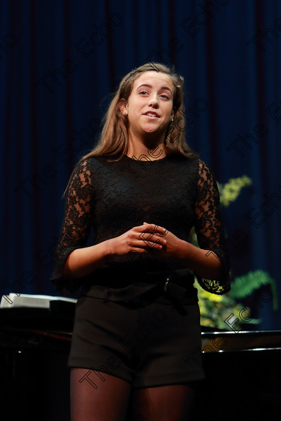 Feis02032019Sat01 
 1~2
Siri Forde from Bishopstown performing Cinderella Princess Songs Throughout The Years, singing 10 Minutes Ago and On The Steps from Into the Woods.

Class: 18: The Junior Musical Theatre Recital Perpetual Cup Solo Musical Theatre Repertoire 15 Years and Under A 10 minute recital programme of contrasting style and period.

Feis Maiti 93rd Festival held in Fr. Mathew Hall. EEjob 02/03/2019. Picture: Gerard Bonus