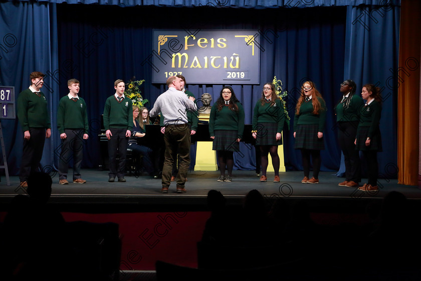 Feis08022019Fri29 
 27~29
Cashel Community School singing Count The Stars conducted by John Murray.

Class: 87: The Cashs of Cork Perpetual Trophy 19 Years and Under
Two contrasting songs.

Feis Maiti 93rd Festival held in Fr. Matthew Hall. EEjob 08/02/2019. Picture: Gerard Bonus