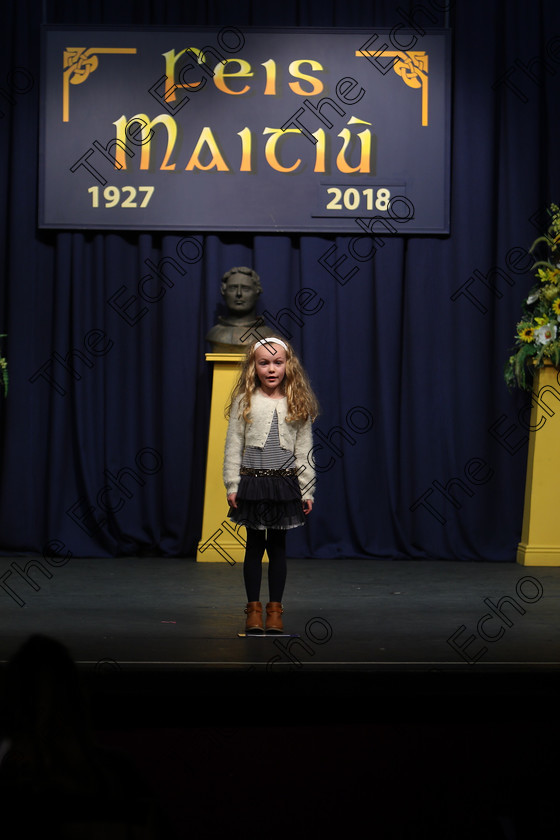 Feis12032018Mon34 
 34
Performer Roisn Turner Killavullan reciting her poem.
 Speech and Drama Class: 365: Solo Verse Speaking Girls 10 Years and Under Section 4 Feis Maiti 92nd Festival held in Fr. Mathew Hall. EEjob 12/03/2018 Picture: Gerard Bonus