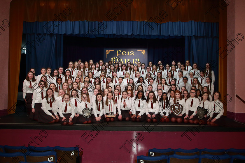 Feis27022019Wed75 
 75
Sacred Heart School Tullamore senior and Junior Choirs

The Echo Perpetual Shield Kathleen ORegan Cup The Father Mathew Hall Perpetual Trophy The Father Mathew Perpetual Shield

Feis Maiti 93rd Festival held in Fr. Mathew Hall. EEjob 27/02/2019. Picture: Gerard Bonus