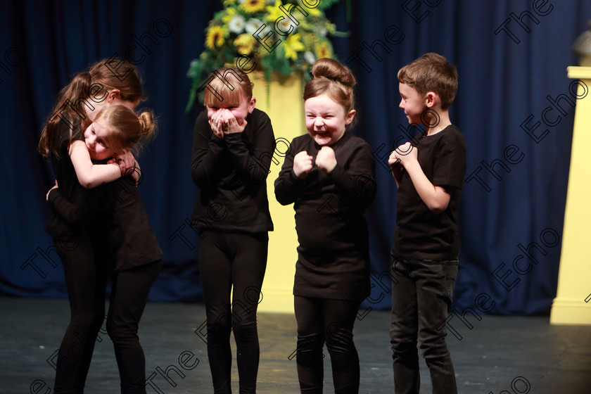 Feis29032019Fri38 
 38~40
Ellis Stage School, Mayfield performing Lets Build a Snowman.

Class: 469: The Thomas OConnell Memorial Perpetual Cup Group Mime 9 Years and Under choice of (a) A Walk in the Park(c) Hide and Seek (b) The Fun Fair(d) Lets Build a Snowman.

Feis Maiti 93rd Festival held in Fr. Mathew Hall. EEjob 29/03/2019. Picture: Gerard Bonus