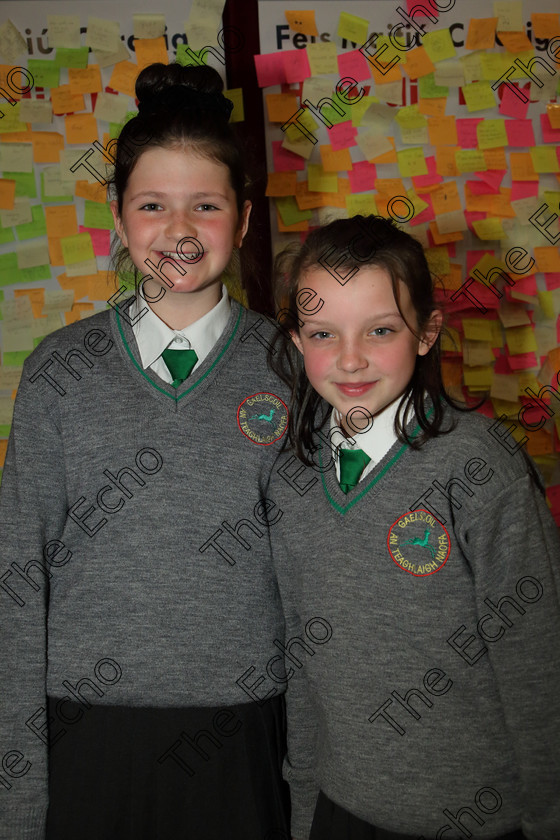 Feis03042019Wed35 
 35
Caoimhe Geraghty and Sophie Crowley from Gaelscoil an Teaghlaigh Naofa, Ballyphehane.

Feis Maiti 93rd Festival held in Fr. Mathew Hall. EEjob 03/04/2019. Picture: Gerard Bonus