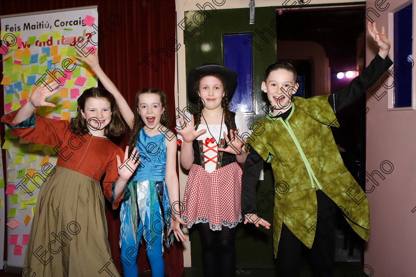 Feis26032018Mon54 
 53~54 
Performers Clodagh OHalloran, Olivia Crowley, Sarah Coleman and Christopher OSullivan from CADA Performing Arts.

Speech and Drama Class: 114: The Altrusa Club of Cork Perpetual Trophy Solo Action Song 10 Years and Under Section 3Feis Maiti 92nd Festival held in Fr. Mathew Hall. EEjob 26/03/2018 Picture: Gerard Bonus