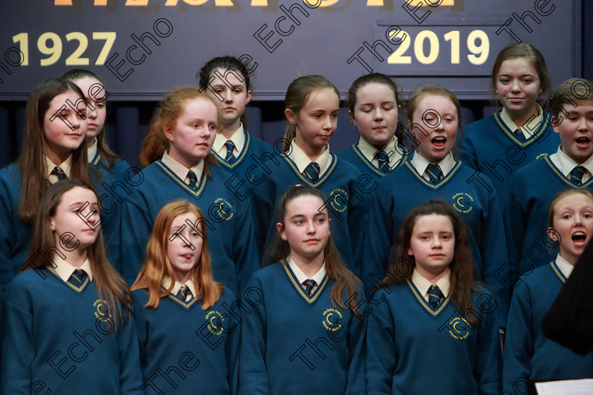 Feis27022019Wed58 
 56~60
Glanmire Community School singing Its Only a Paper Moon and Can You Hear Me

Class: 82: The Echo Perpetual Shield Part Choirs 15 Years and Under Two contrasting songs.

Feis Maiti 93rd Festival held in Fr. Mathew Hall. EEjob 27/02/2019. Picture: Gerard Bonus