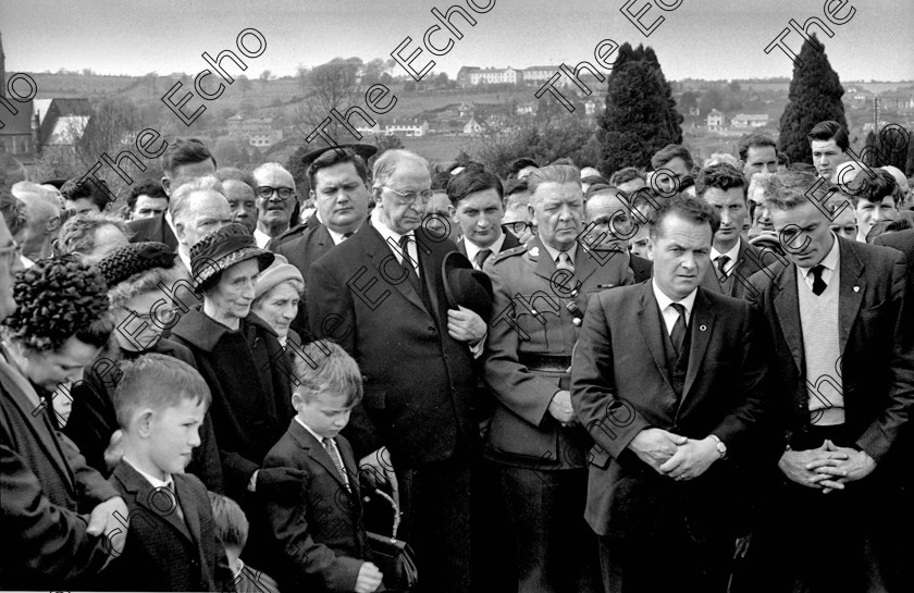 1264449 
 Eamon de Valera pictured at the funeral of Tom Hales in April 1966. Hales (b. March 1892 d. 29 April 1966) was an IRA volunteer and politician from West Cork. Born at Knocknacurra, Ballinadee, near Bandon, he and his brothers, Sean, Bob and William, fought with the IRA during the Anglo-Irish War. During the Irish Civil War the Hales brothers fought on opposite sides. Tom Hales commanded the Flying Column which attacked the Free State Army convoy at Beal na Blath which resulted in the death of his friend, Michael Collins. He was elected to Dail Eireann in 1933 as a member of Fianna Fail. old black and white